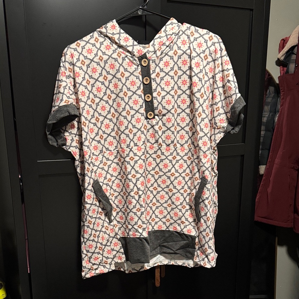 HEIMISH USA Floral Geometric Patterned Top
